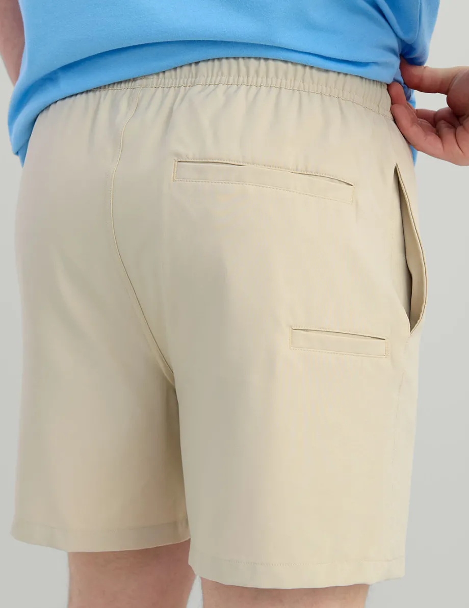 Huk Gear Swim-Pursuit Volley Swim Shorts Khaki