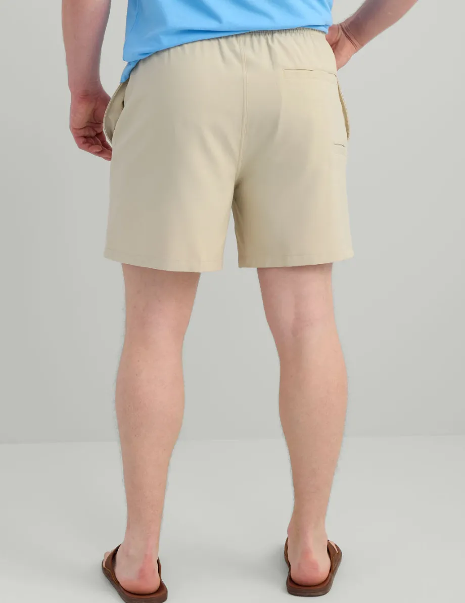 Huk Gear Swim-Pursuit Volley Swim Shorts Khaki
