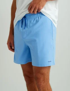 Huk Gear Swim-Pursuit Volley Swim Shorts Marolina Blue