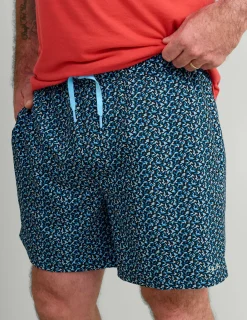 Huk Gear Swim-Pursuit Volley Swim Shorts Black Lure Smash