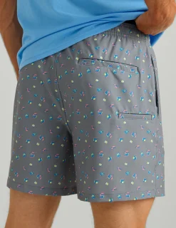 Huk Gear Swim-Pursuit Volley Swim Shorts Night Owl Lobster