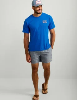 Huk Gear Swim-Pursuit Volley Swim Shorts Night Owl Lobster