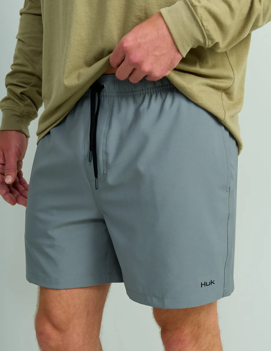 Huk Gear Swim-Pursuit Volley Swim Shorts Night Owl