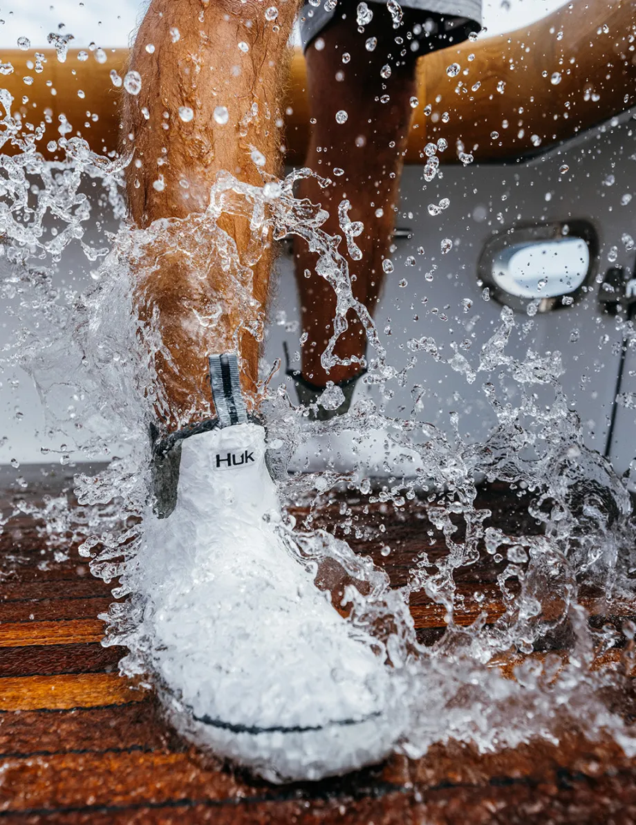 Huk Gear Boots & Shoes|Rainwear-Rogue Wave Boots White