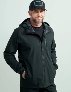 Huk Gear Rainwear-Rover Rain Jacket Black