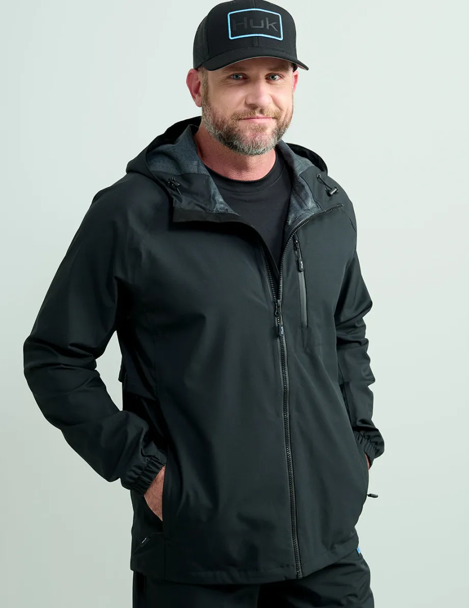 Huk Gear Rainwear-Rover Rain Jacket Black