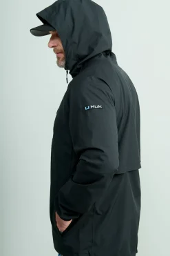 Huk Gear Rainwear-Rover Rain Jacket Black