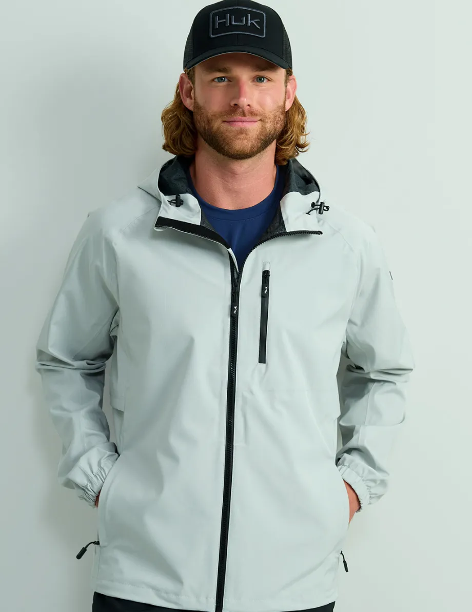 Huk Gear Rainwear-Rover Rain Jacket Harbor Mist