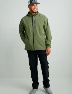 Huk Gear Rainwear-Rover Rain Jacket Moss