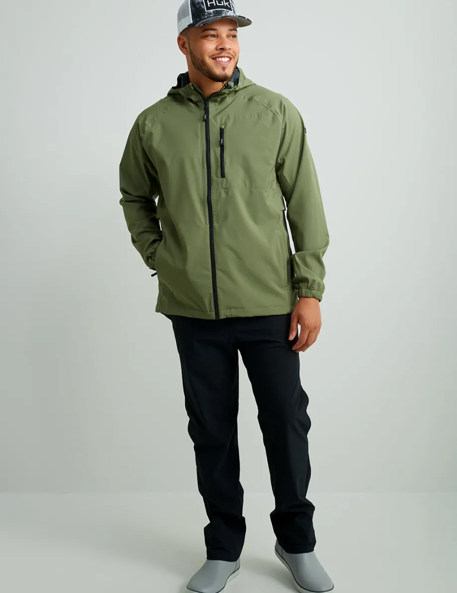 Huk Gear Rainwear-Rover Rain Jacket Moss