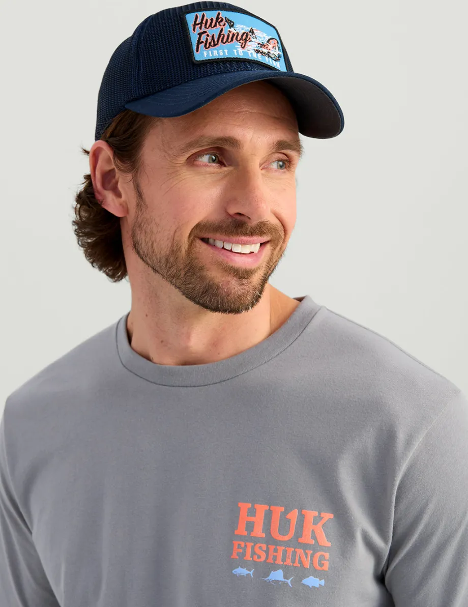 Huk Gear T-Shirts-Saltwater Fish Tee Night Owl