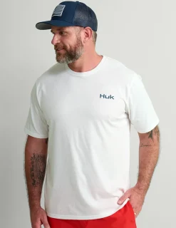 Huk Gear T-Shirts-Salute Tee White
