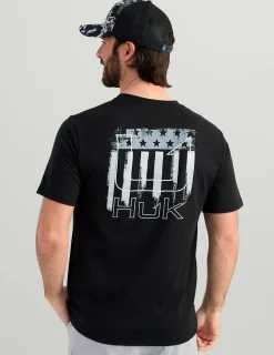 Huk Gear T-Shirts-Salute Tee Black