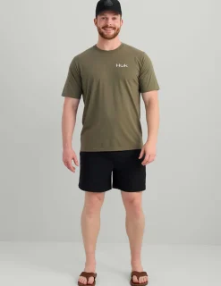 Huk Gear T-Shirts-Salute Tee Moss