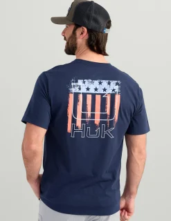 Huk Gear T-Shirts-Salute Tee Naval Academy