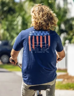 Huk Gear T-Shirts-Salute Tee Naval Academy