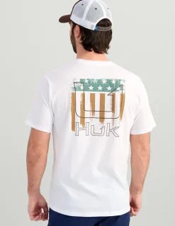 Huk Gear T-Shirts-Salute Tee White