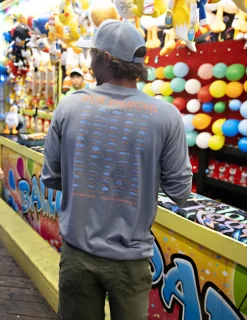 Huk Gear T-Shirts-SC Fish Long Sleeve Pocket Tee Night Owl