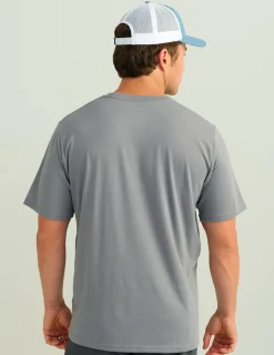 Huk Gear T-Shirts-Stacked Logo Tee Night Owl