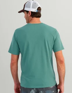 Huk Gear T-Shirts-Stacked Logo Tee North Atlantic