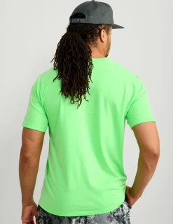 Huk Gear T-Shirts-Stacked Logo Tee Summer Green