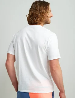 Huk Gear T-Shirts-Stacked Logo Tee White 2