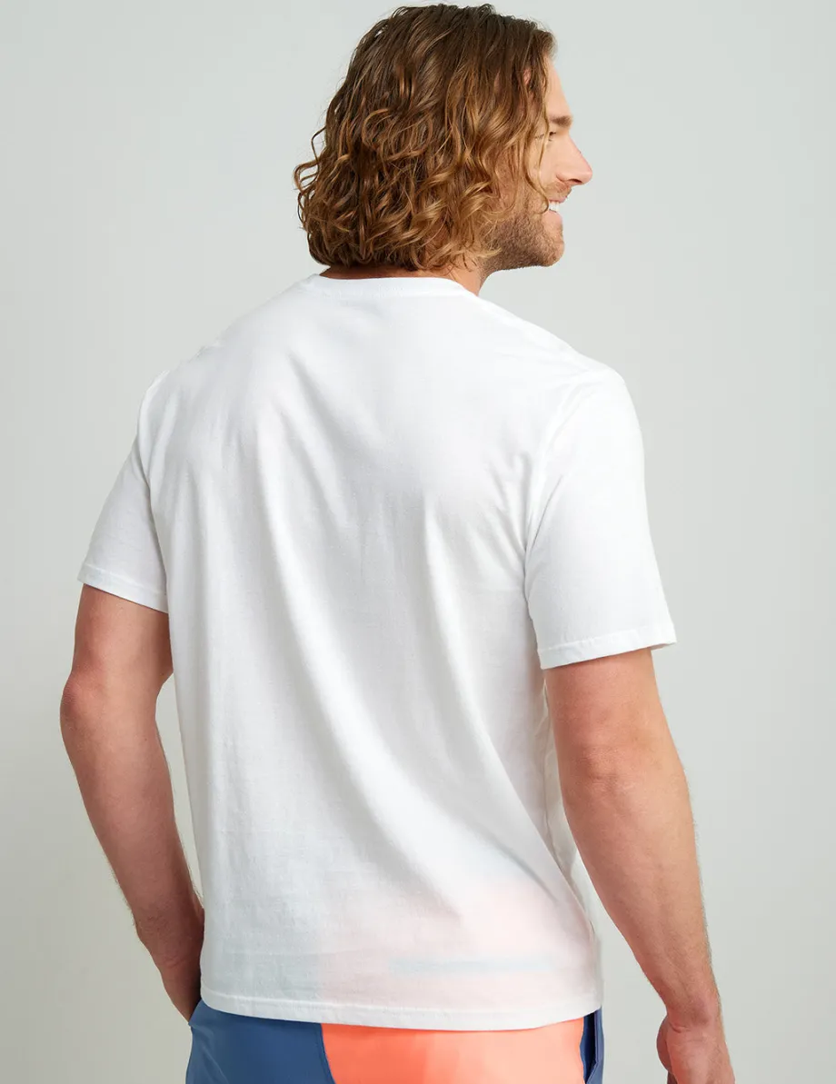 Huk Gear T-Shirts-Stacked Logo Tee White 2