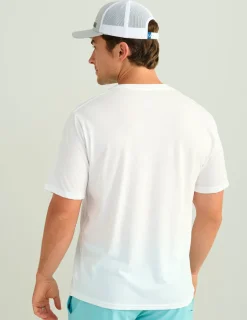 Huk Gear T-Shirts-Stacked Logo Tee White