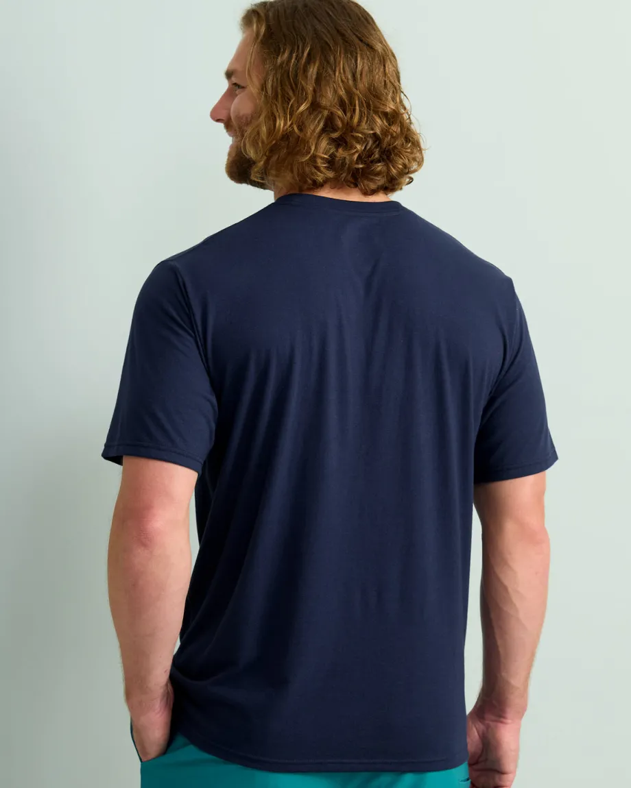 Huk Gear T-Shirts-Stacked Logo Tee Naval Academy