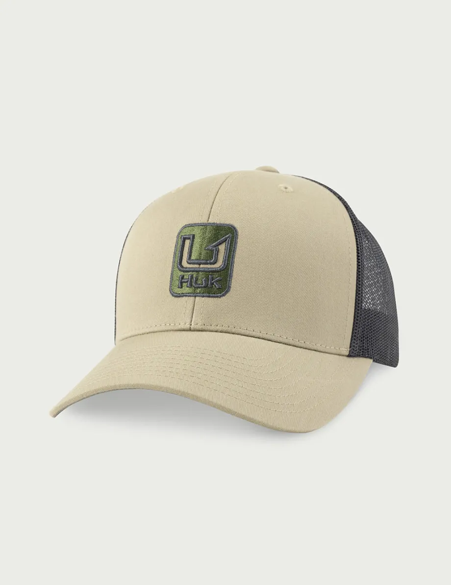 Huk Gear Hats-Stacked U Trucker Hat Overland