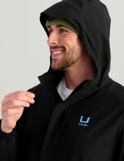 Huk Gear Rainwear-Storm Jacket 2.0 Black
