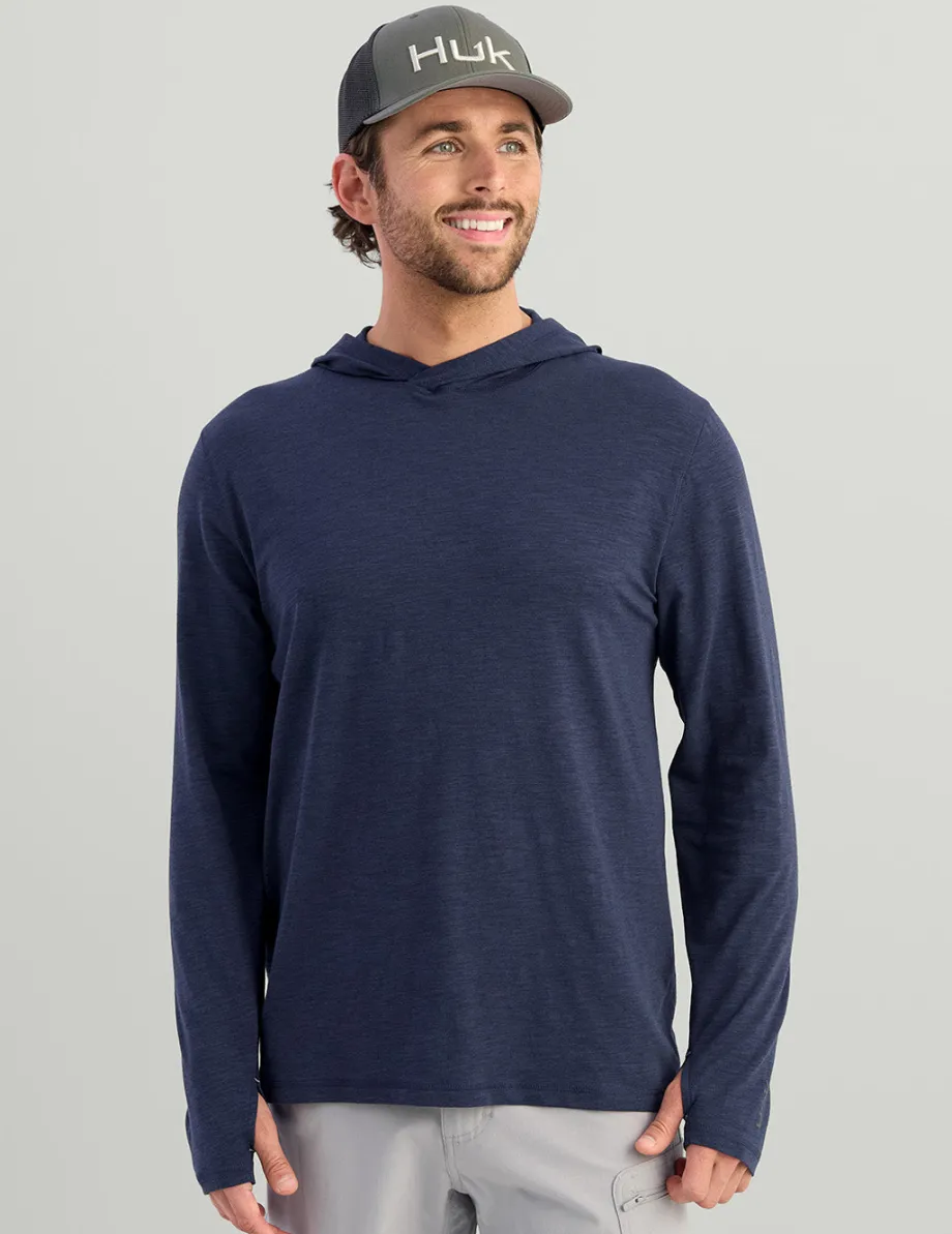 Huk Gear Performance Tops-Tasc Long Sleeve Hoodie Naval Academy