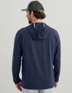 Huk Gear Performance Tops-Tasc Long Sleeve Hoodie Naval Academy