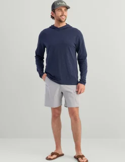 Huk Gear Performance Tops-Tasc Long Sleeve Hoodie Naval Academy
