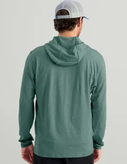 Huk Gear Performance Tops-Tasc Long Sleeve Hoodie North Atlantic