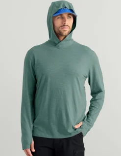Huk Gear Performance Tops-Tasc Long Sleeve Hoodie North Atlantic