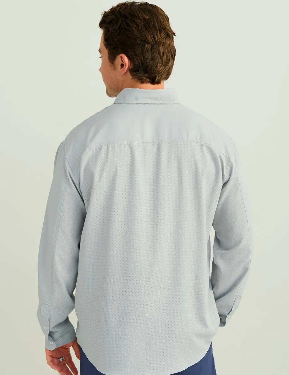 Huk Gear Button Downs-Tide Point Button-Down Harbor Mist