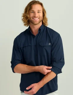 Huk Gear Button Downs-Tide Point Button-Down Naval Academy
