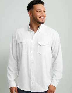 Huk Gear Button Downs-Tide Point Button-Down