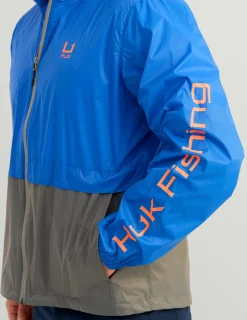 Huk Gear Windbreakers-Tradewind Windbreaker Ocean Blue