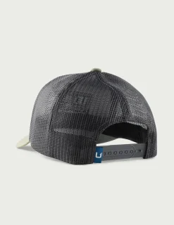 Huk Gear Hats-Trophy Flag Trucker Hat Moss