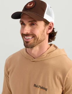 Huk Gear T-Shirts-Trout Wrangle Hoodie Tee Marl
