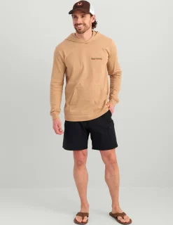 Huk Gear T-Shirts-Trout Wrangle Hoodie Tee Marl