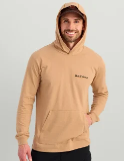 Huk Gear T-Shirts-Trout Wrangle Hoodie Tee Marl