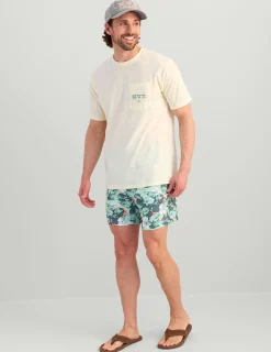 Huk Gear T-Shirts-Western Wild Pocket Tee Egret