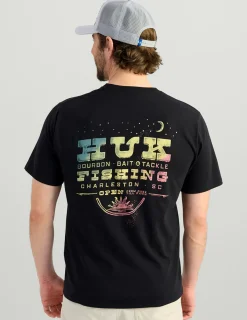 Huk Gear T-Shirts-Western Wild Pocket Tee Black