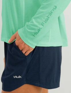 Huk Gear Performance Tops-Womens A1A Performance Crew Bermuda