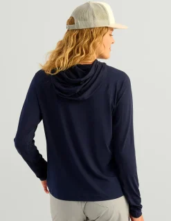 Huk Gear Performance Tops-Womens A1A Performance Hoodie Naval Academy
