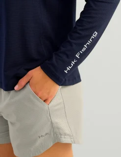 Huk Gear Performance Tops-Womens A1A Performance Hoodie Naval Academy