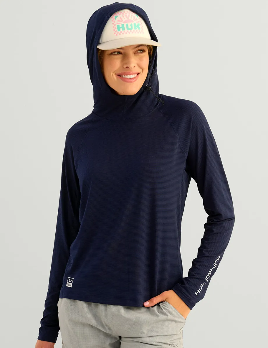 Huk Gear Performance Tops-Womens A1A Performance Hoodie Naval Academy